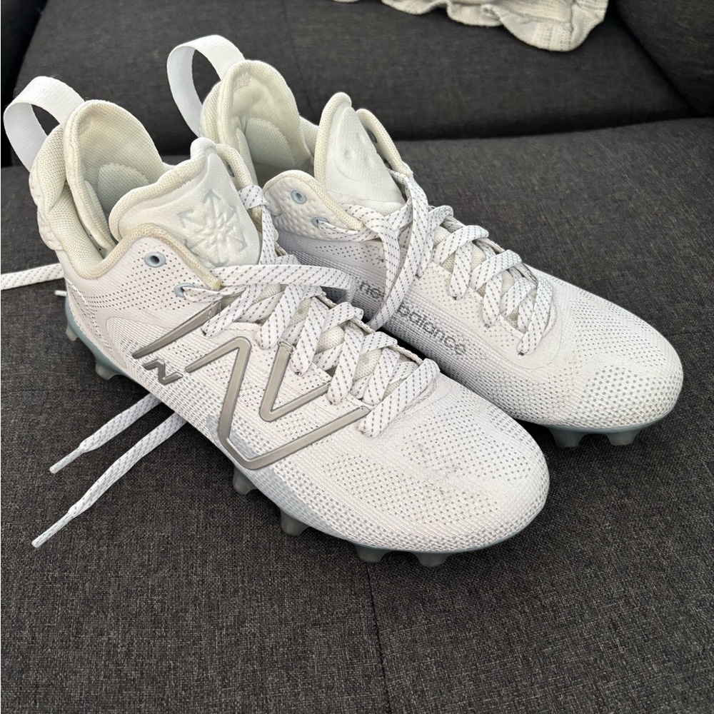 White new balance cleats